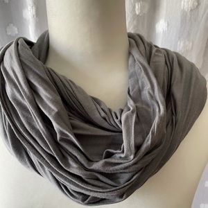 Gray infinity scarf